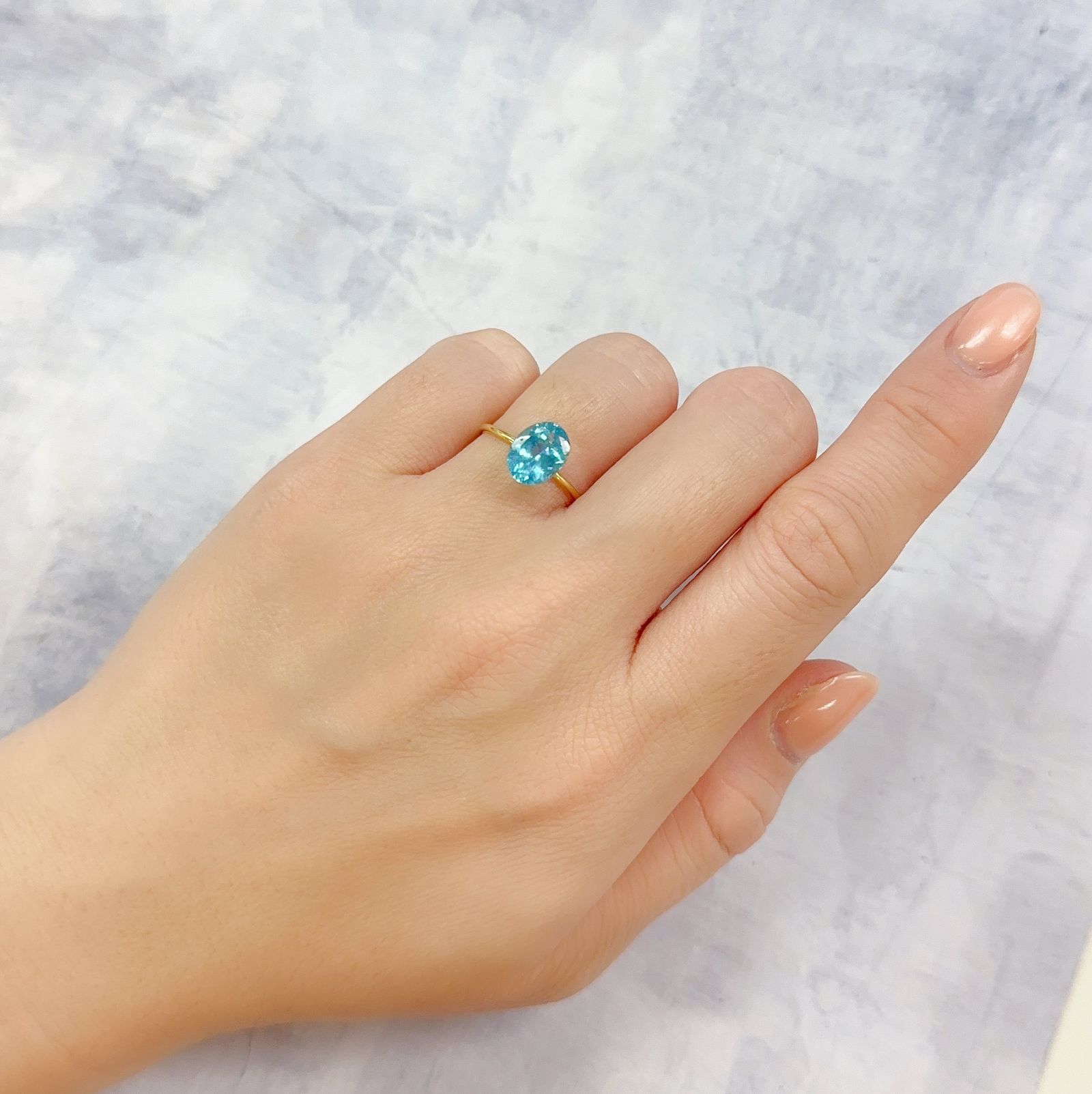アパタイト(宝石名アパタイト)ブラジル産 1.76ct 識別済[230120113]9x7mm前後