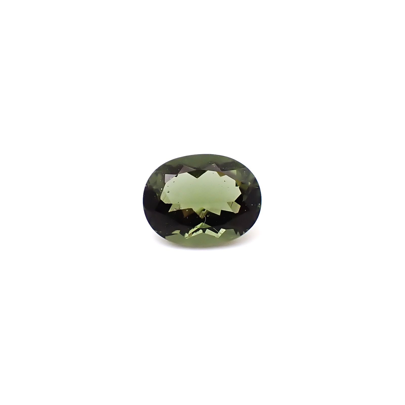 モルダバイト 発見地：旧チェコスロバキア 1.72ct / 9x7.1mm前後 [260832688]