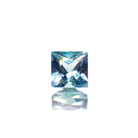 ◇プリンセスカット◇ブルーコーネルピン タンザニア産 0.34ct[231224500]3.9x3.9mm前後