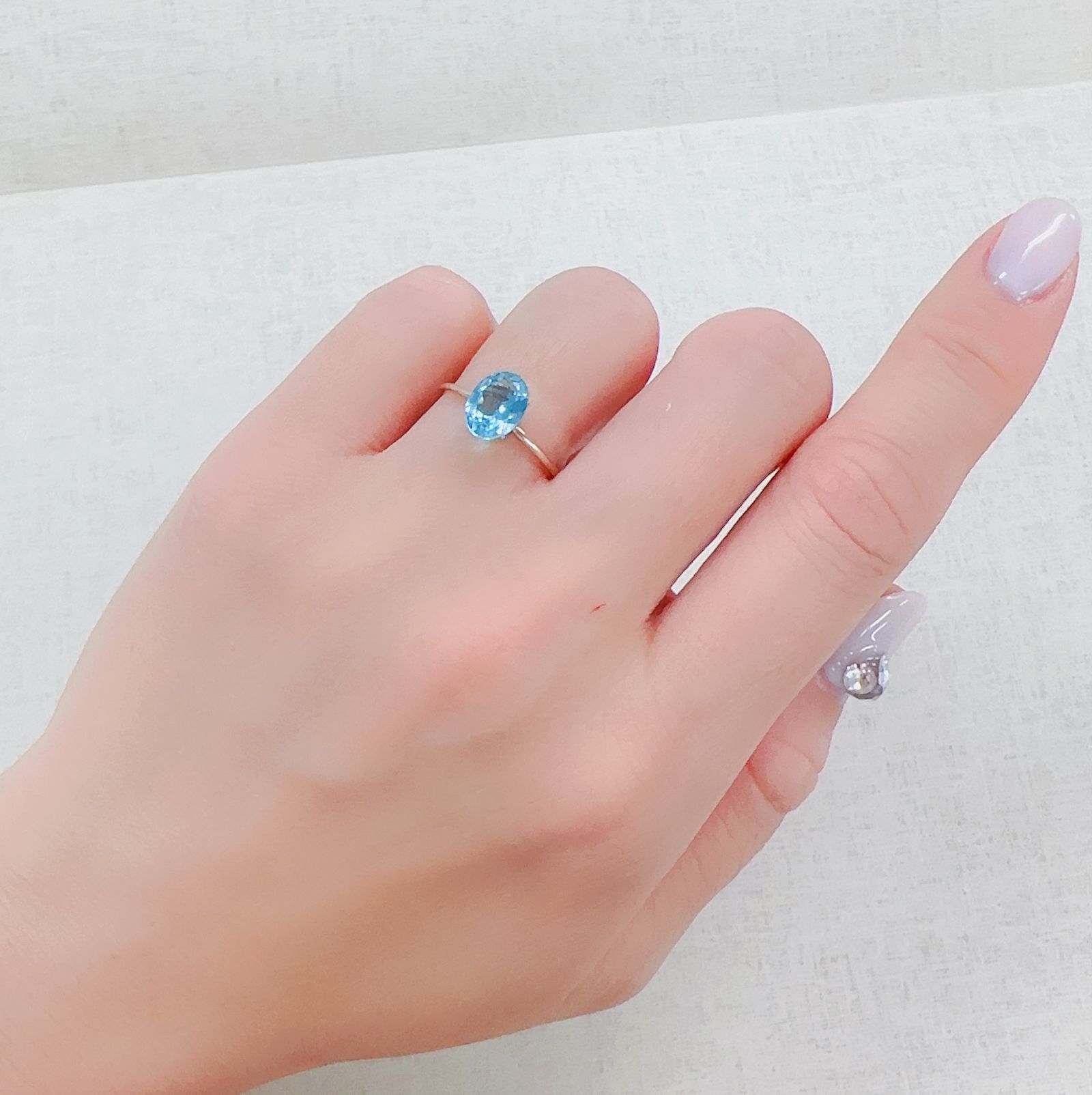 アパタイト(宝石名アパタイト)ブラジル産 1.28ct 識別済[230321342]8x6.1mm前後