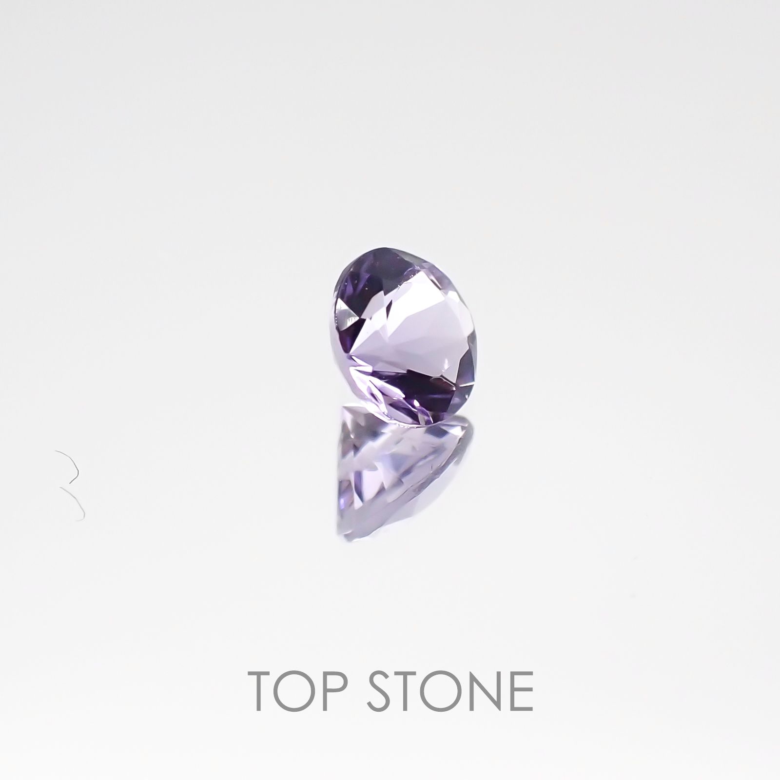 ラベンダースピネル スリランカ産 ルース 0.25ct[20106655]4.1×4.1mm前後