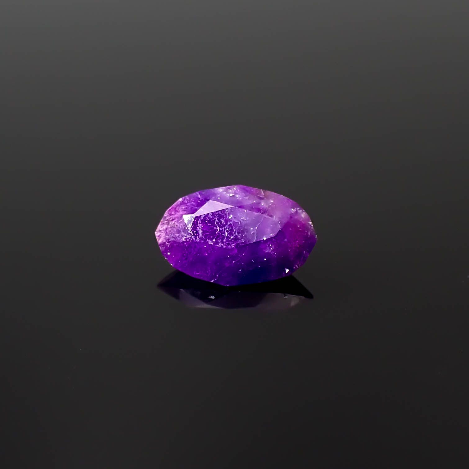 ◇カスタムカット◇スギライト 南アフリカ産 0.87ct[240628379]8.7x5.6mm前後