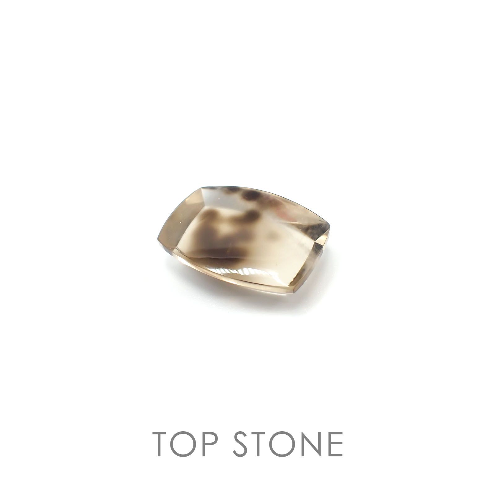 ダルメシアンクォーツ(宝石名ラジエーション・ダメージ・クォーツ) ブラジル産 35.66ct 識別済[20095866]27×19.1mm前後