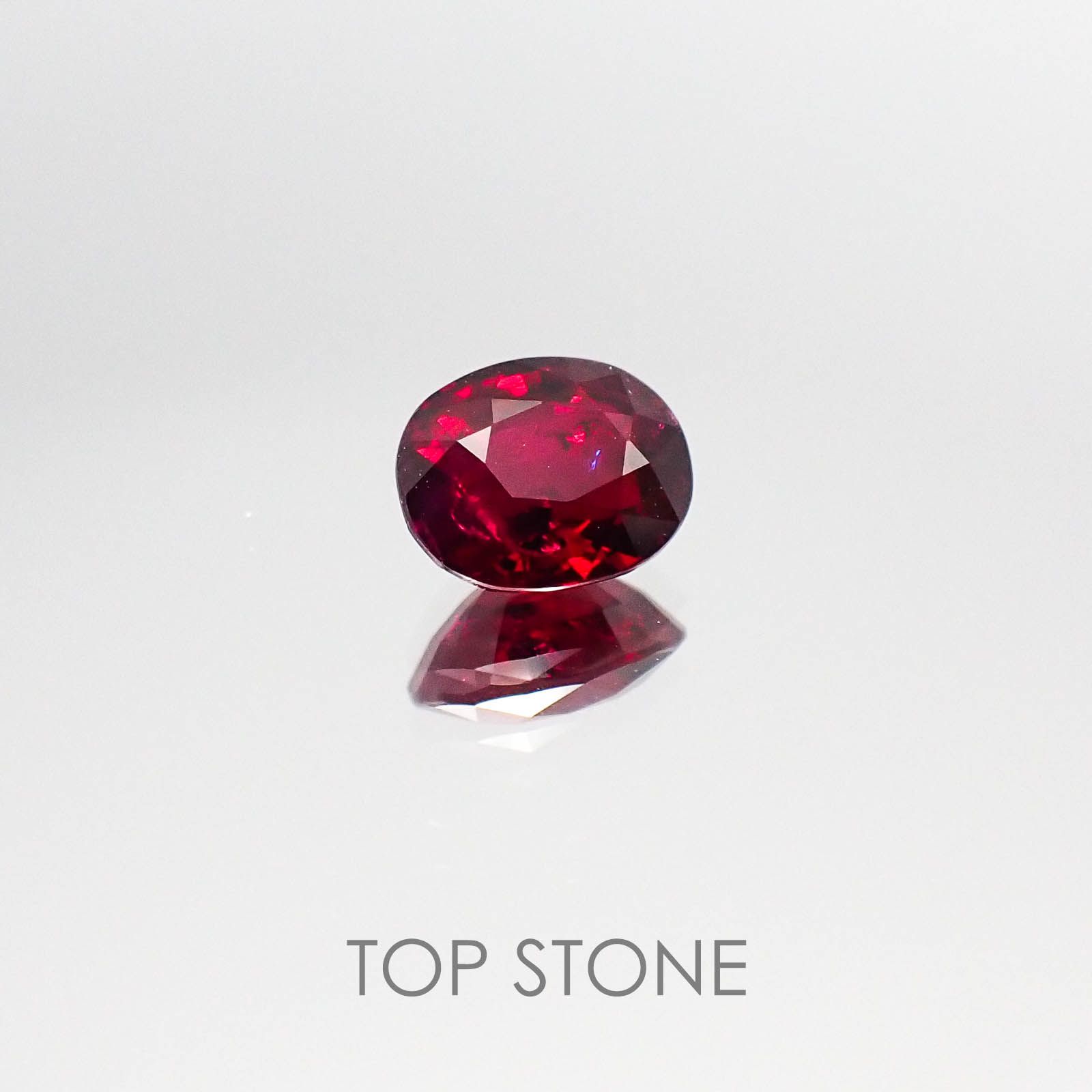 ルビー ミャンマー産 1.25ct GRS鑑付[20073770]6.8×5.6mm前後