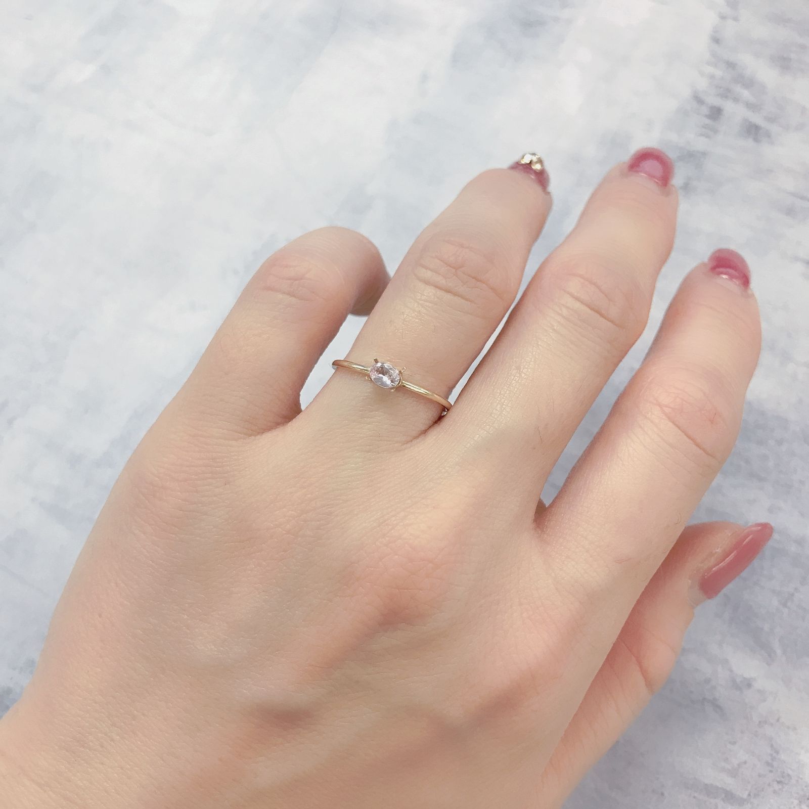 ピンクゾイサイト(宝石名ピンク・ゾイサイト)タンザニア産 0.18ct 識別済[220115054]4.1x3.1mm前後