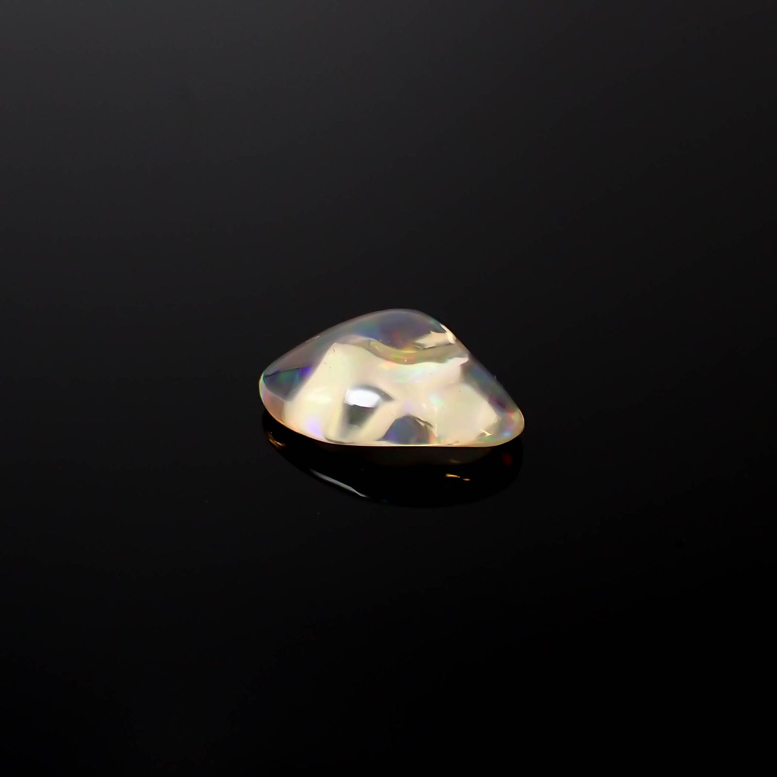 ファイヤーオパール 原石 メキシコ産 1.30ct [240125275]11.1x7.3mm前後