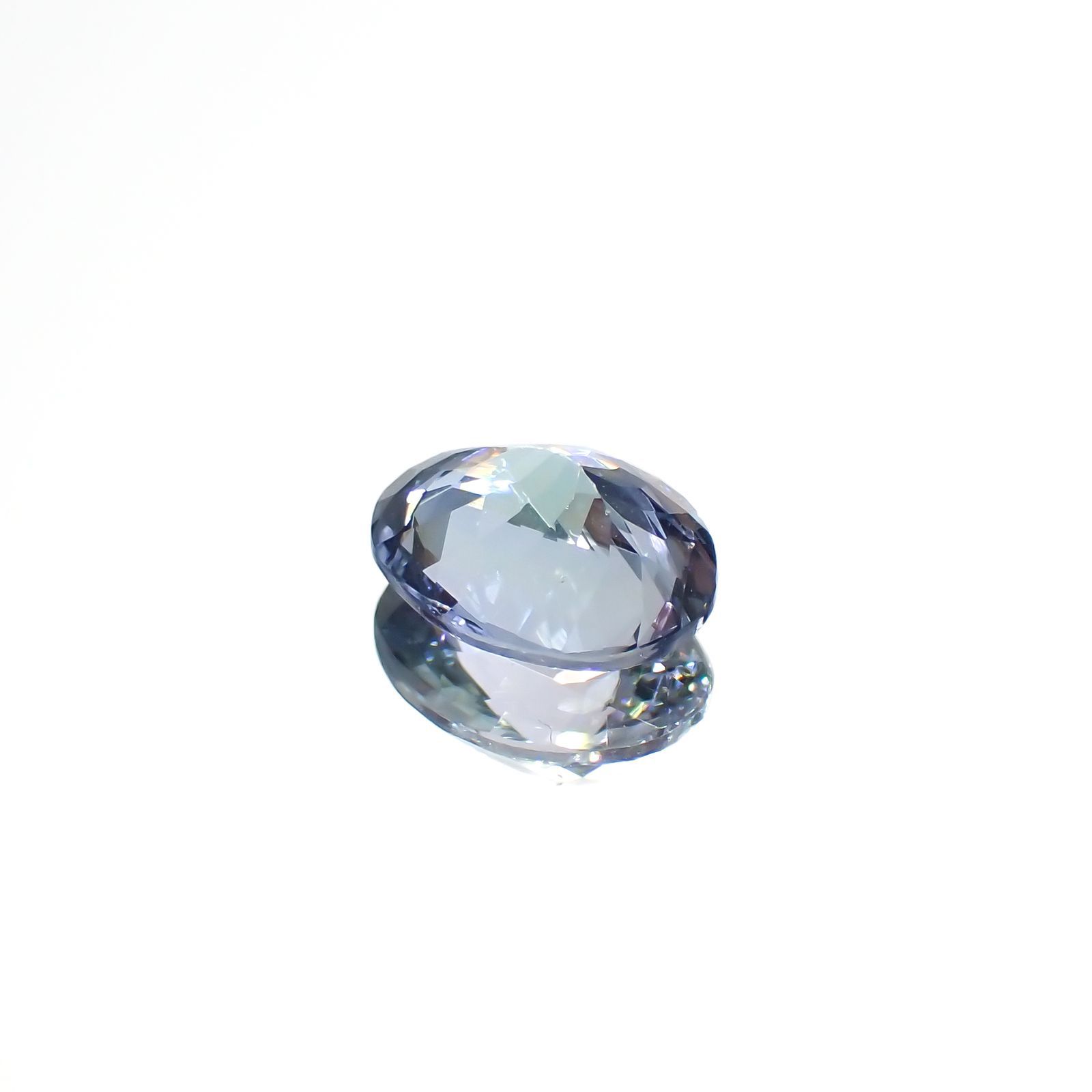 バイカラータンザナイト(宝石名ゾイサイト)タンザニア産 1.90ct 識別済[220717003]8.8x7mm前後