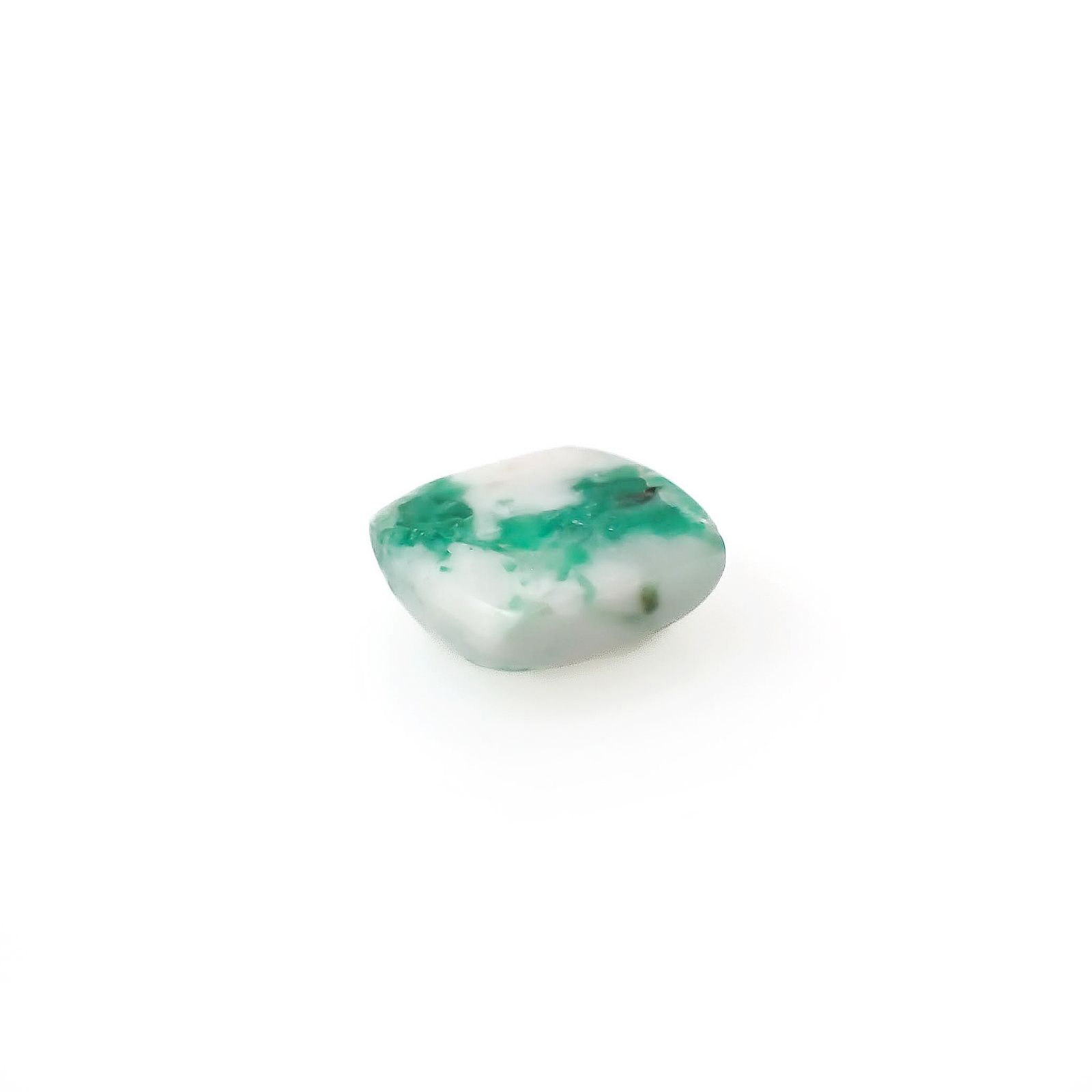マトリックスエメラルド(エメラルドインクォーツ/フェルドスパー) ブラジル産 2.41ct[240326493]8.4x7.9mm前後