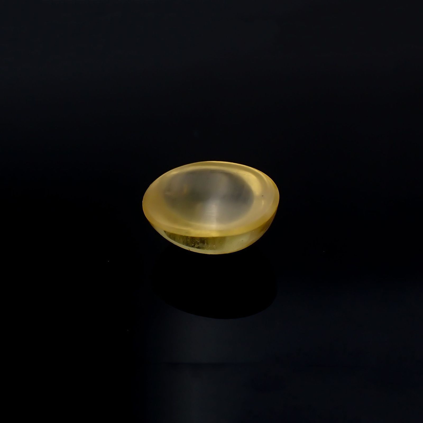 イエローベリルキャッツアイ(宝石名イエロー・ベリル キャッツアイ)ブラジル産 2.92ct 識別済[220917884]10.1x8.1mm前後