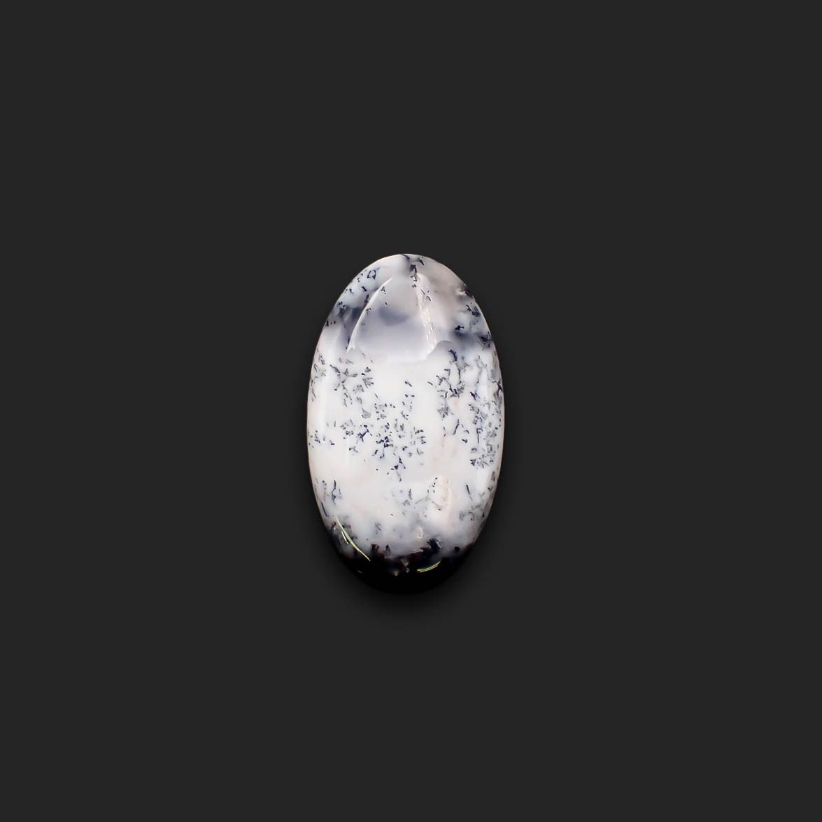 デンドリチックオパール ブラジル産 36.35ct[230722774]37.4x21.8mm前後