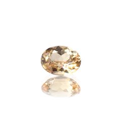 インペリアルトパーズ(宝石名トパーズ)ブラジル産 0.31ct / 4.6x3.6mm前後 [250630496]