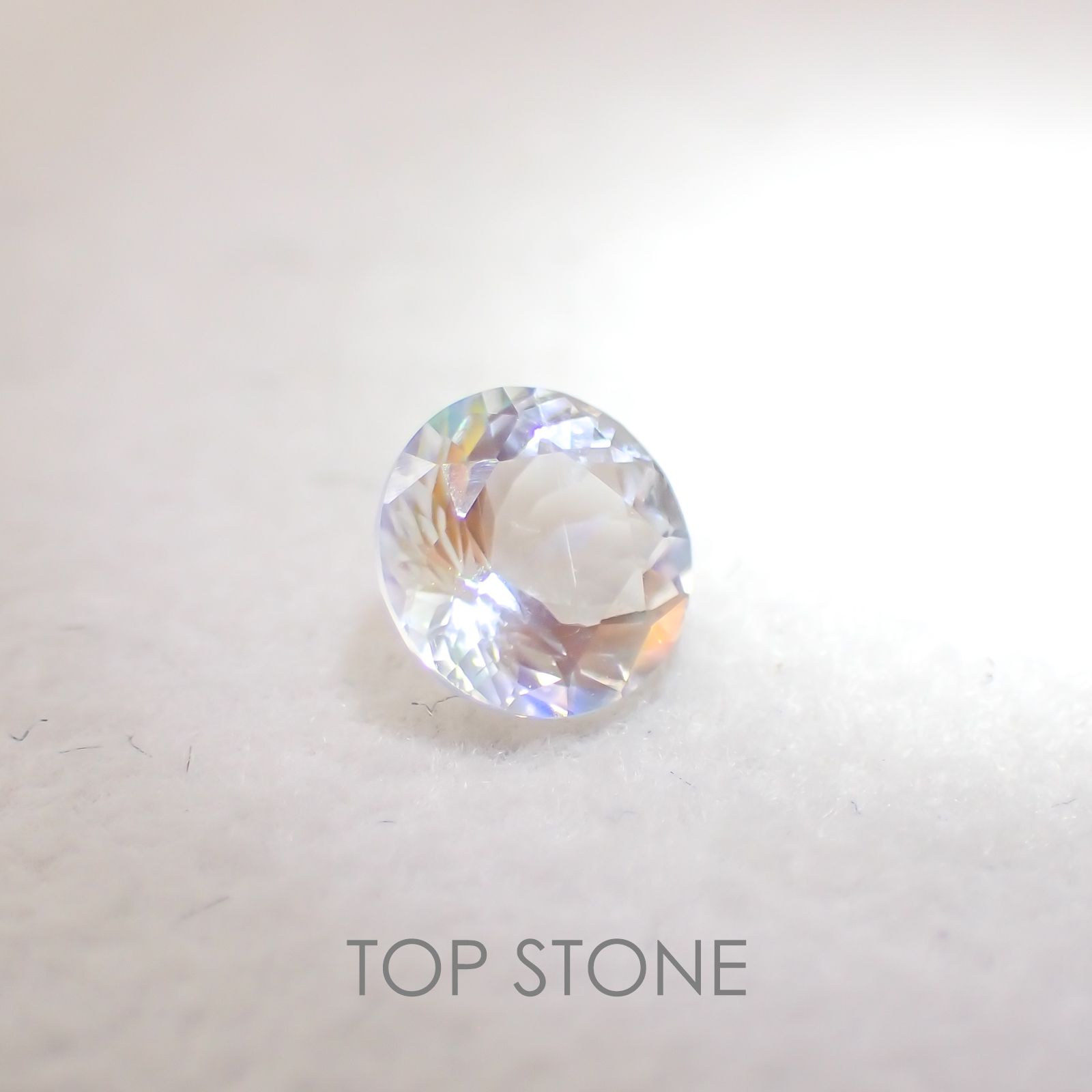 レインボームーンストーン(アンデシンラブラドライト) マダガスカル産 ルース 0.44ct[210310119]5×5mm前後