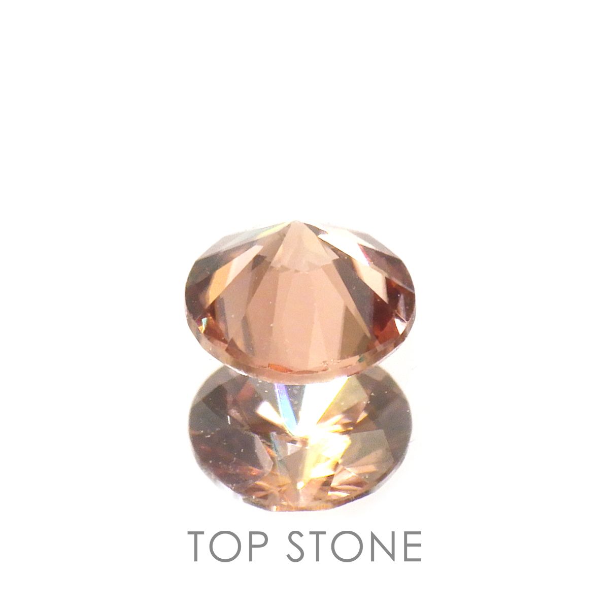 ライトピンクジルコン(宝石名ジルコン)スリランカ/カンボジア産 0.36ct 識別済[220716991]4.1x4.1mm前後