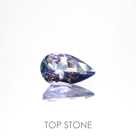バイカラータンザナイト(宝石名バイカラー・ゾイサイト) タンザニア産 0.80ct 識別済[210812664]8.2×4.8mm前後