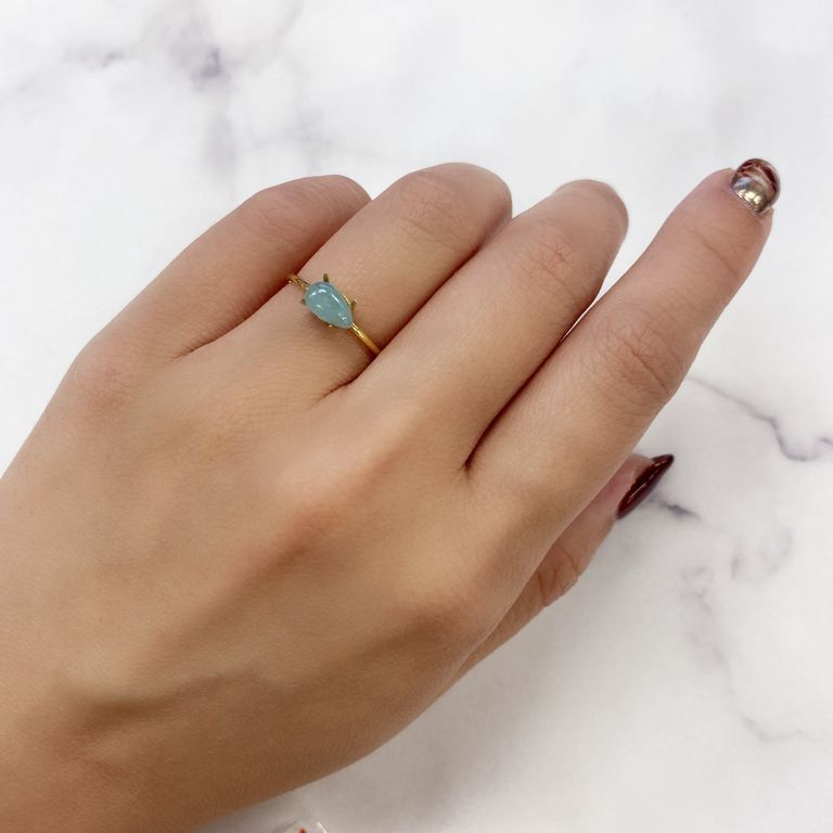 パライバトルマリン(宝石名トルマリン/別名パライバ・トルマリン)ブラジル・パライバ州バターリャ鉱山産 0.82ct 識別済[230421898]7.4x4.4mm前後