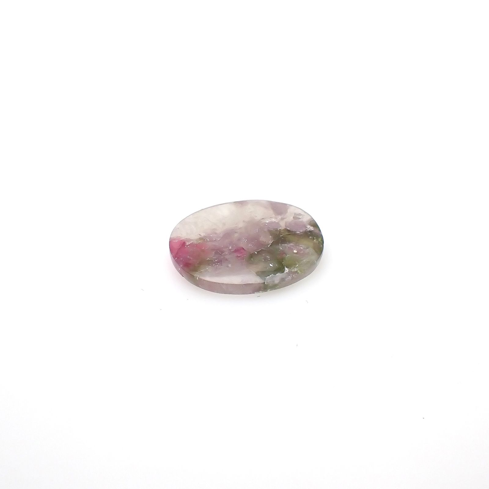 ウォーターメロントルマリンインクォーツ ブラジル産 9.79ct[240427188]19.1x16.2mm前後