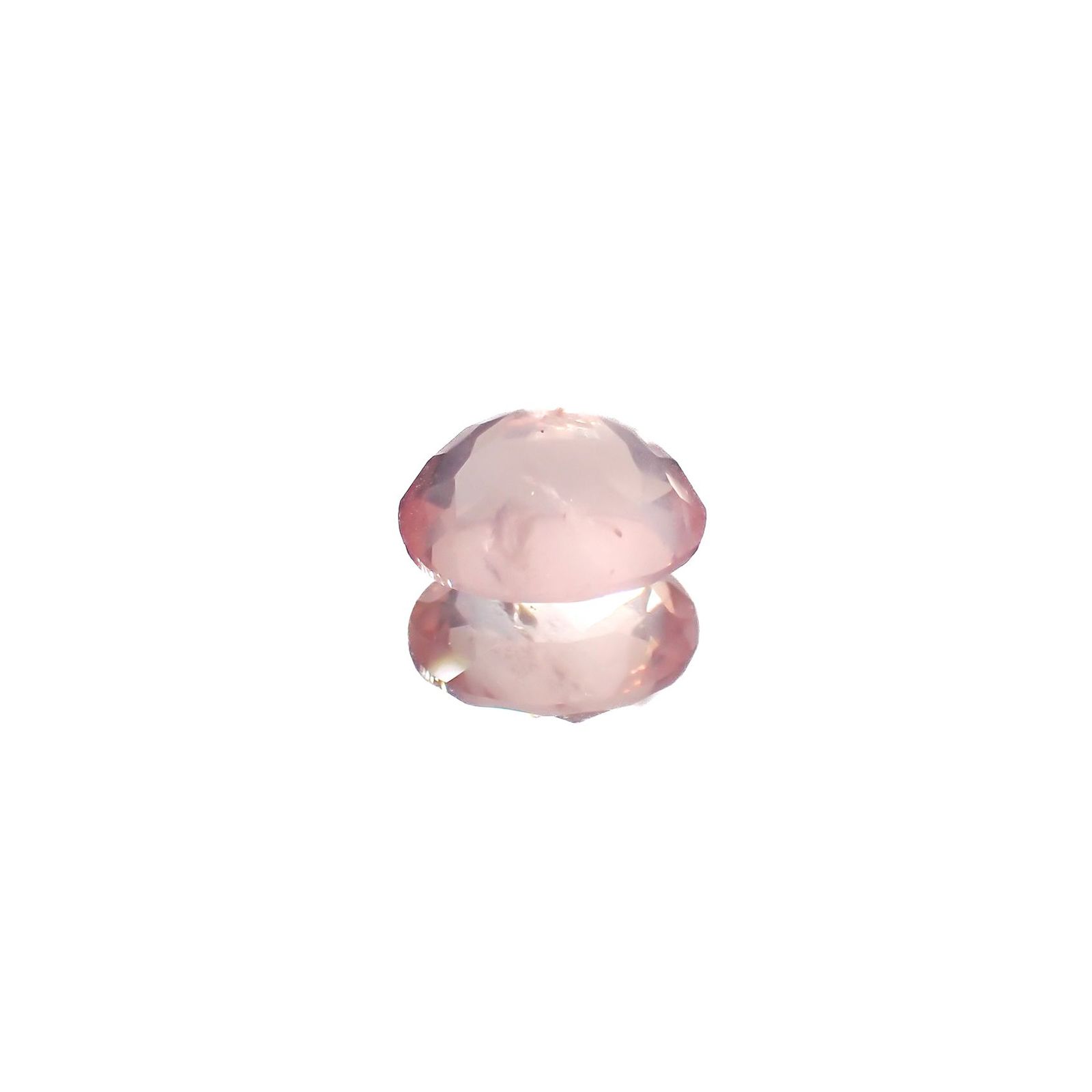ディープローズクォーツ(宝石名ローズ・クォーツ)モザンビーク産 1.84ct 識別済[220616408]8.8x7mm前後