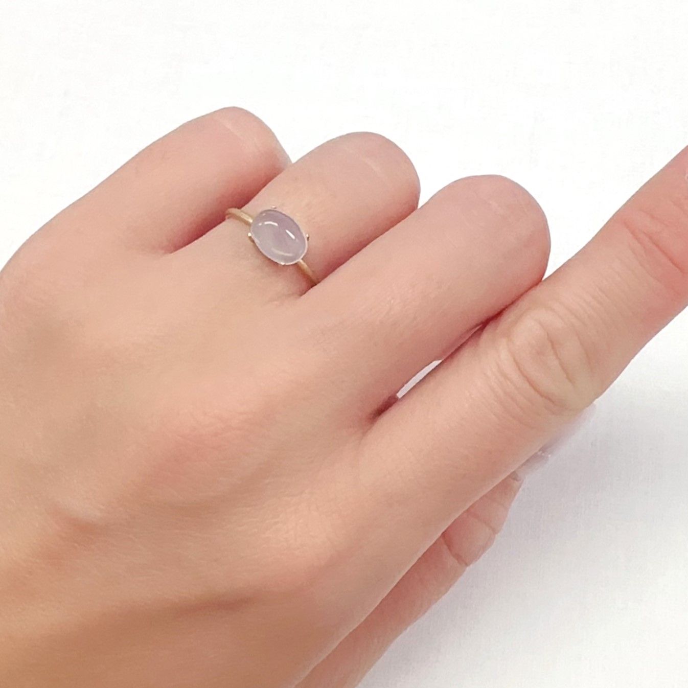ムーンストーン(宝石名オーソクレース)インド/スリランカ産 1.11ct 識別済[240527724]8.2x6.2mm前後