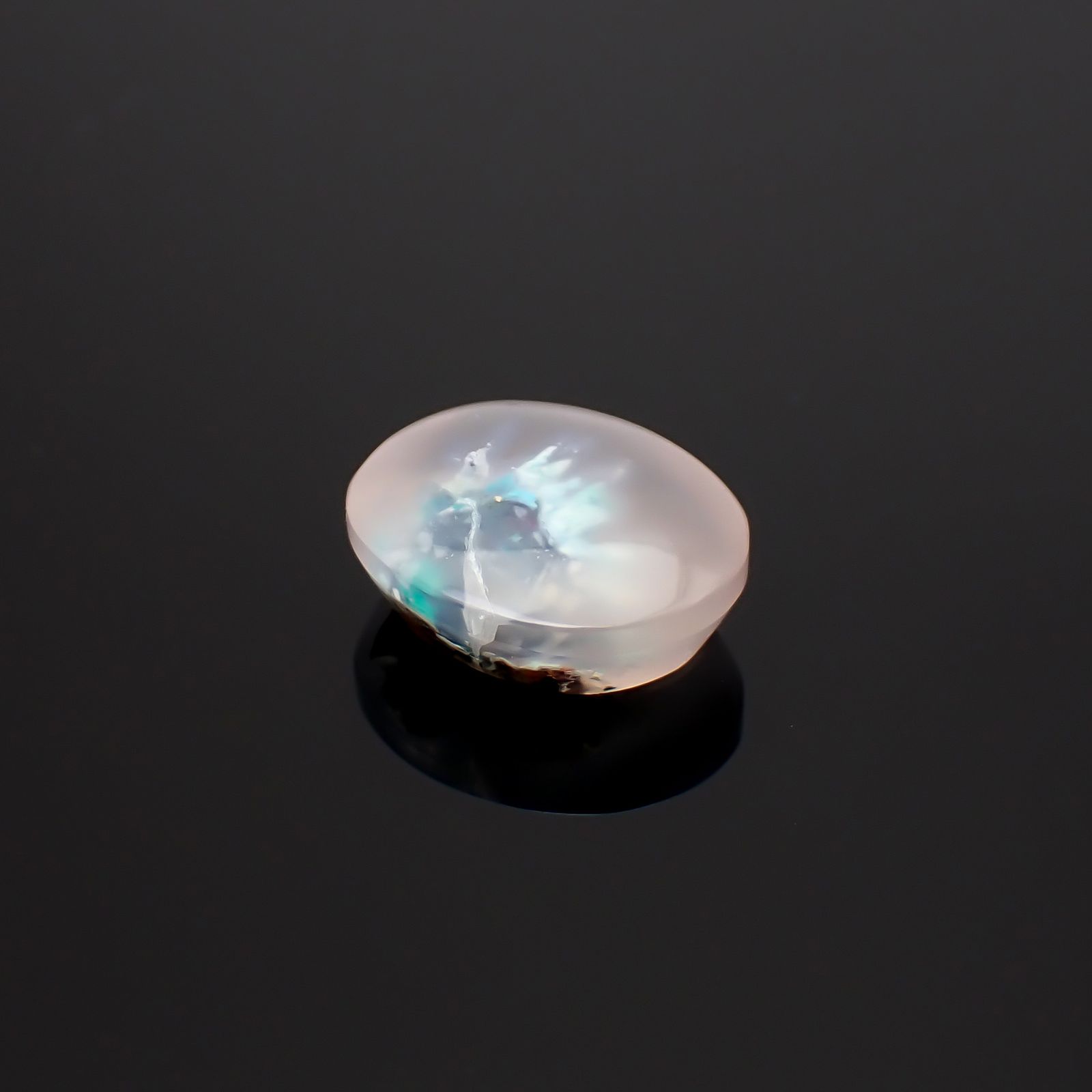 コッパークリソコラインカルセドニー インドネシア産 12.39ct / 17x14.1mm前後 [260932801]