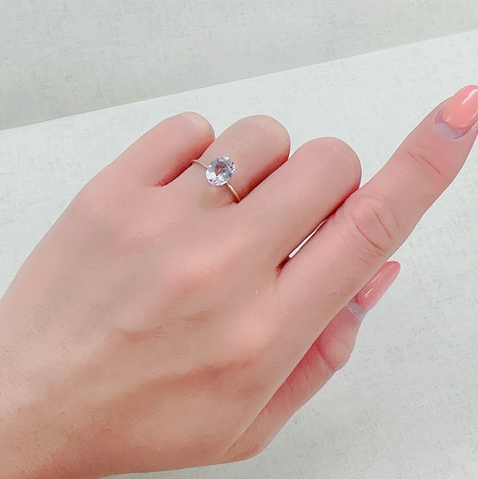モルガナイト(宝石名モルガナイト)ナイジェリア産 1.13ct 識別済[230321161]7.9x6.1mm前後