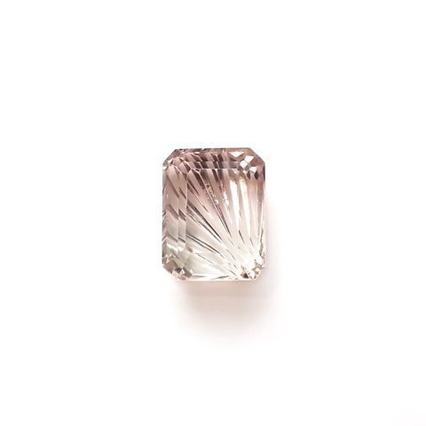 ◇甲州貴石切子Plus Three◇バイカラートルマリン カード付き コンゴ産 2.39ct[231225072]8.3x6.5mm前後