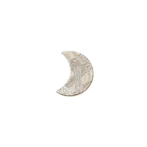 ◇カスタムカット・ムーン◇アルタイ隕石 発見地：中国 0.85ct [250330012]9.9x7.3mm前後