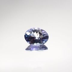 バイカラータンザナイト(宝石名タンザナイト) タンザニア産 1.665ct ソ付(彩珠)[210711829]8.9×6.8mm前後