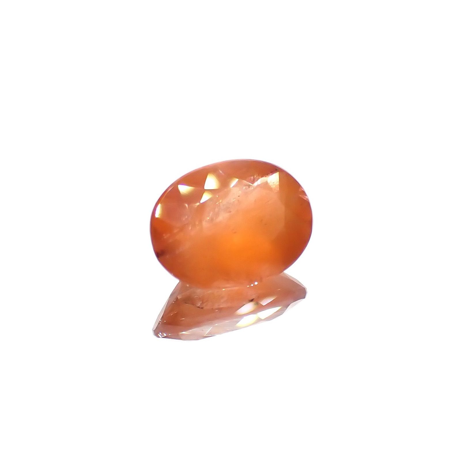 サンストーンスキャポライト(宝石名シーン・スキャポライト)タンザニア産 識別済 2.04ct / 10.1x7.5mm前後 [260819276]