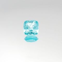 パライバトルマリン(宝石名トルマリン/別名パライバ・トルマリン) ブラジル産 0.436ct ソ付(宝貴協)[20095312]4.5×4.5mm前後