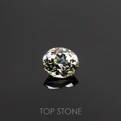 リューコガーネット(宝石名ホワイト グロッシュラー・ガーネット) ビルマ産 0.28ct 識別済[210711542]4.1×3.4mm前後