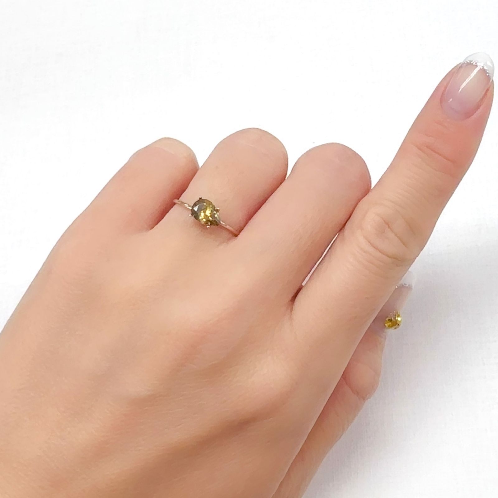 オレンジジルコン スリランカ/カンボジア産 1.13ct[240728527]7.5x5.1mm前後