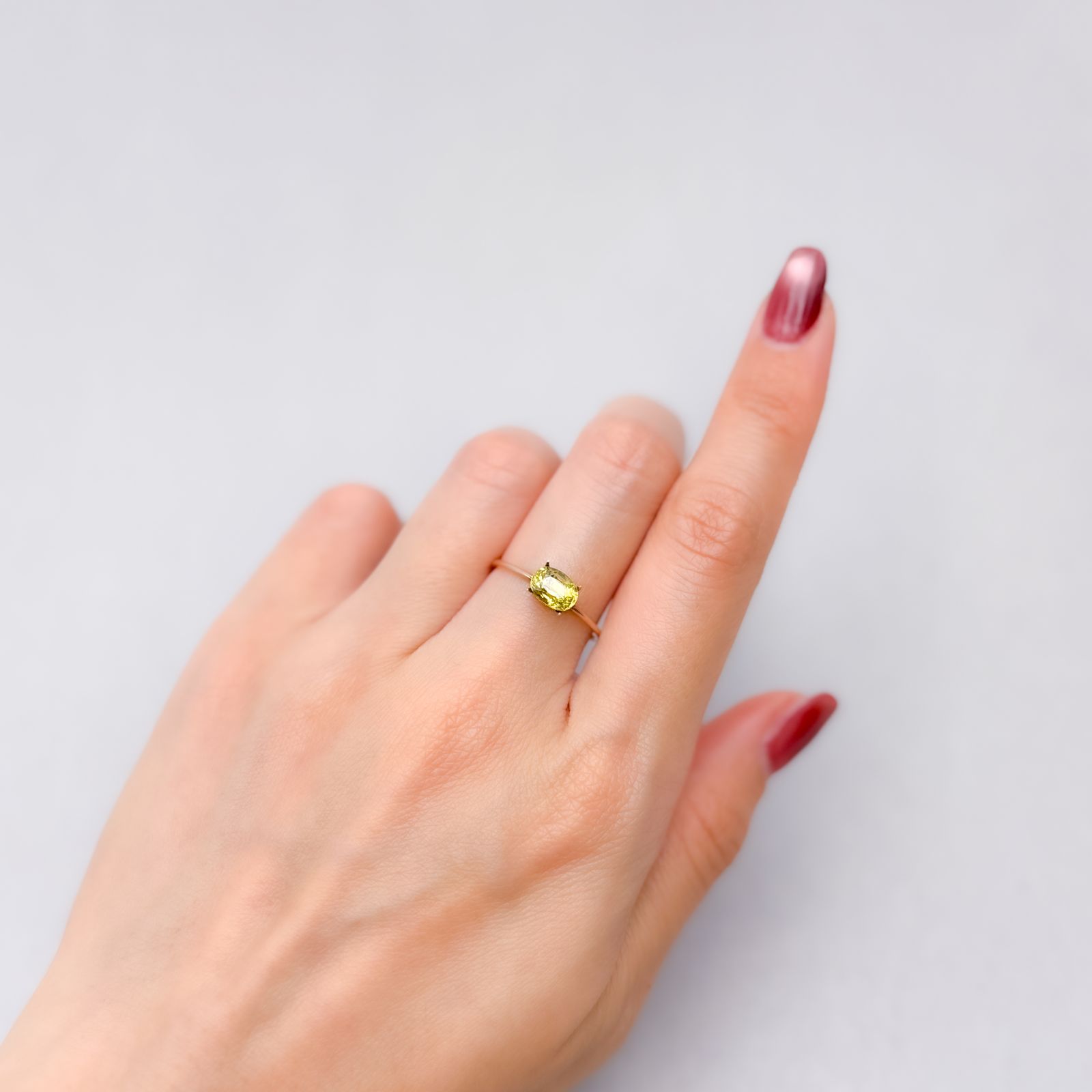 マリガーネット(宝石名グロッシュラー アンドラダイト・ガーネット)マリ共和国産 1.15ct 識別済[220115239]6.8x4.9mm前後