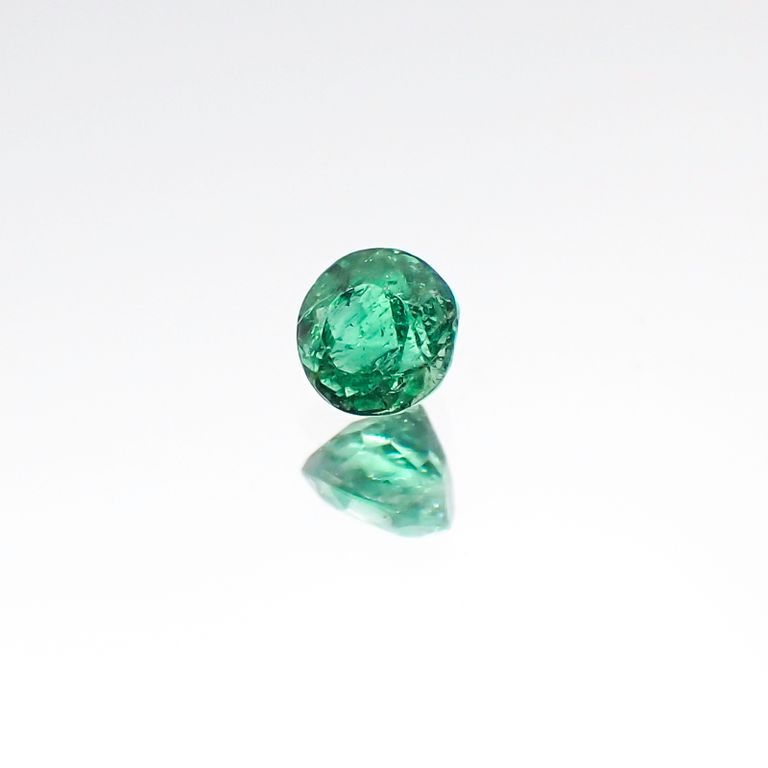 パライバトルマリン(宝石名トルマリン/別名パライバ・トルマリン) ブラジル・パライバ州バターリャ鉱山産 0.12ct 識別済[20106276]2.8×2.8mm前後