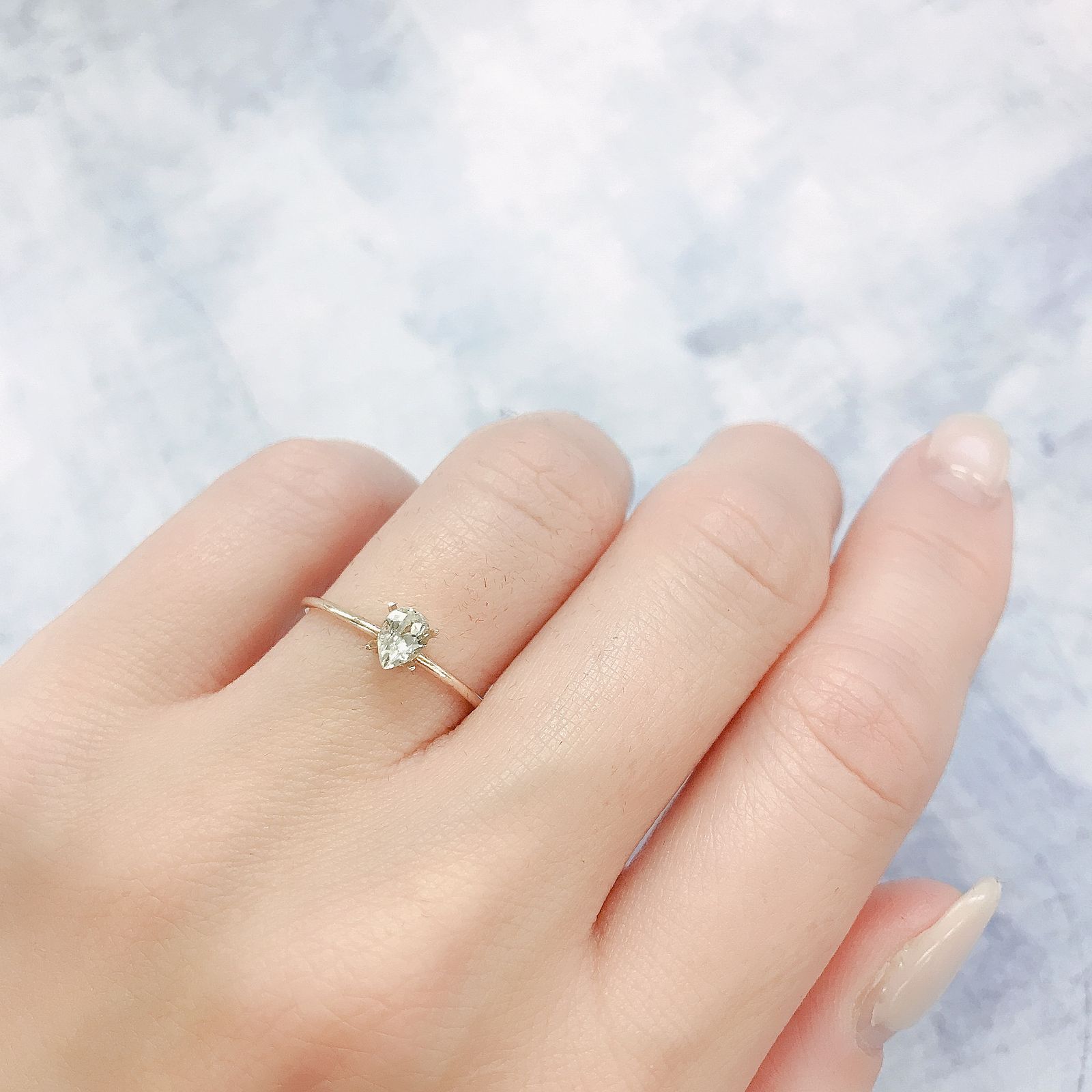 リューコガーネット(宝石名ホワイト グロッシュラー・ガーネット)ビルマ産 0.42ct 識別済[220616323]5x3.7mm前後