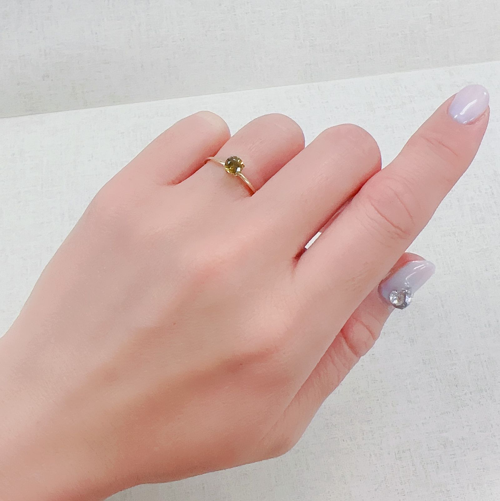 アンドラダイトガーネット(宝石名アンドラダイト・ガーネット)ナミビア共和国産 0.47ct 識別済[230421387]4.5x4.5mm前後