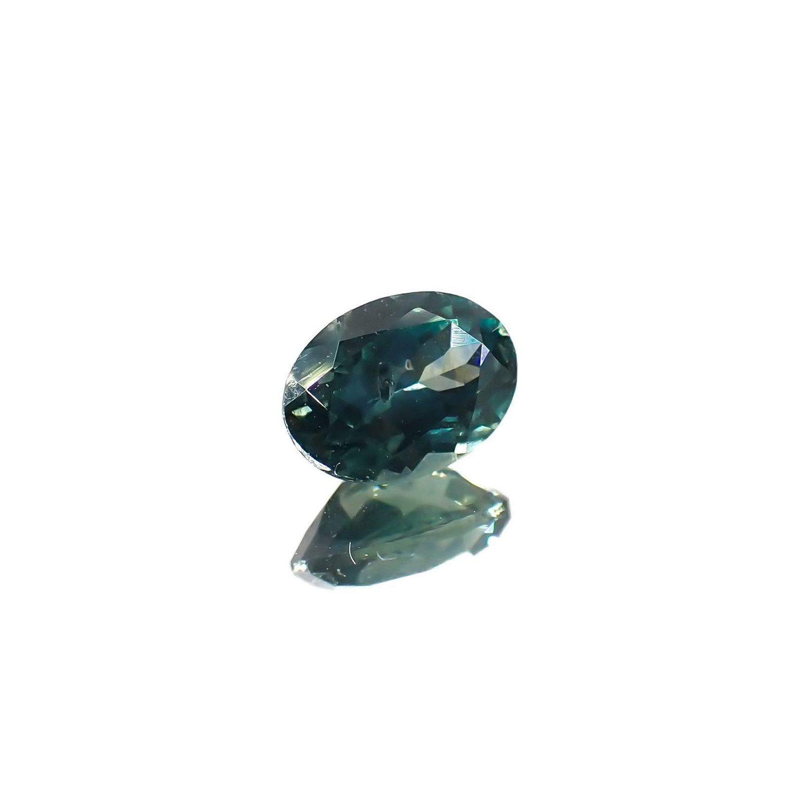 モンタナサファイア(宝石名サファイア)アメリカ・モンタナ州産 1.11ct 識別済[220616650]7.2x5.2mm前後