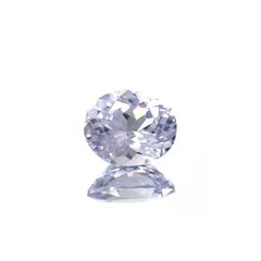 ラベンダーサファイア(宝石名サファイア)スリランカ/マダガスカル産 0.58ct 識別済[250817483]5.5x4.7mm前後