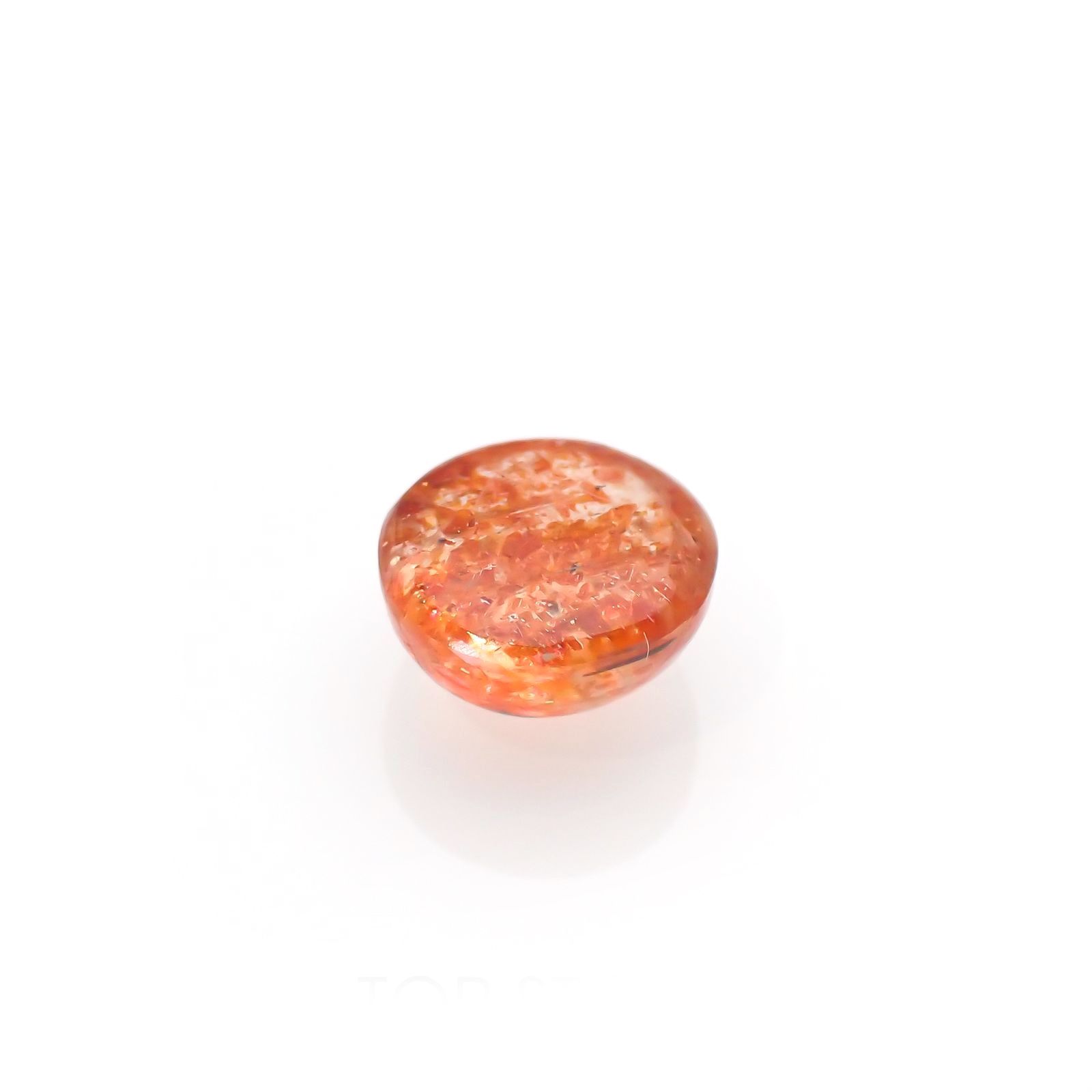 イリュージョンサンストーン(宝石名フェルドスパー) タンザニア産 識別済 1.51ct / 7x7mm前後 [210812312]