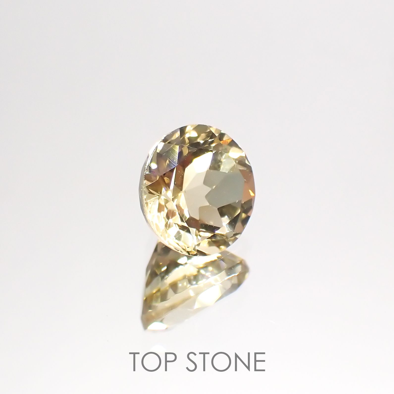 イエローベリル(宝石名イエロー・ベリル)ブラジル産 1.44ct 識別済[220114232]7.2x7.1mm前後