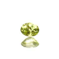 パロットクリソベリル(宝石名クリソベリル)インド産 0.23ct 識別済[230421810]4.1x3.1mm前後