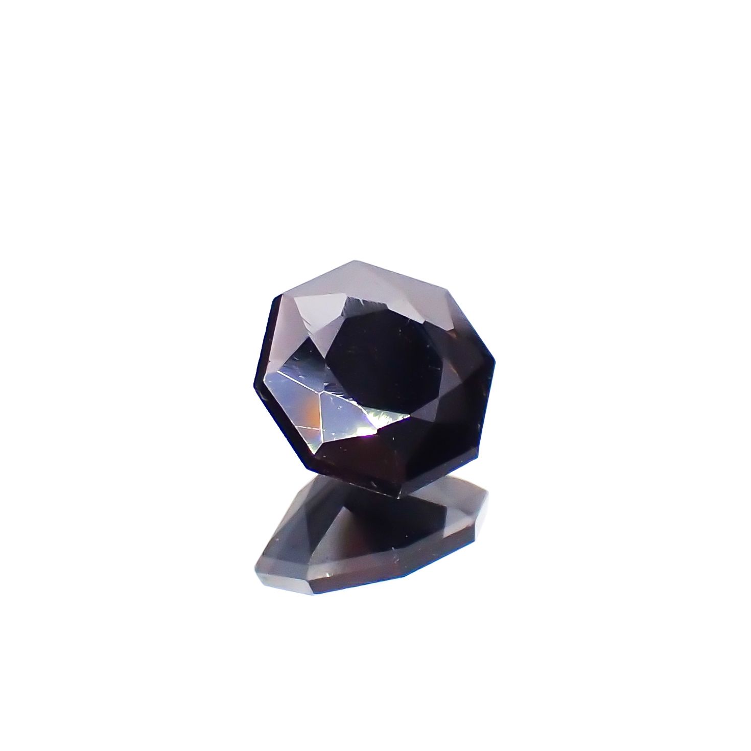 ◇オクタゴンカット◇ルチル単結晶 ブラジル産 1.46ct[230722741]6.8x6.7mm前後