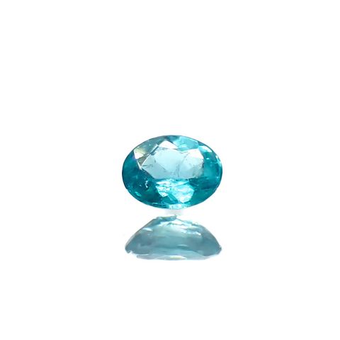 パライバトルマリン(宝石名トルマリン/別名パライバ・トルマリン)ブラジル・パライバ州バターリャ鉱山産 0.059ct 識別済[250730743]2.9x2.2mm前後