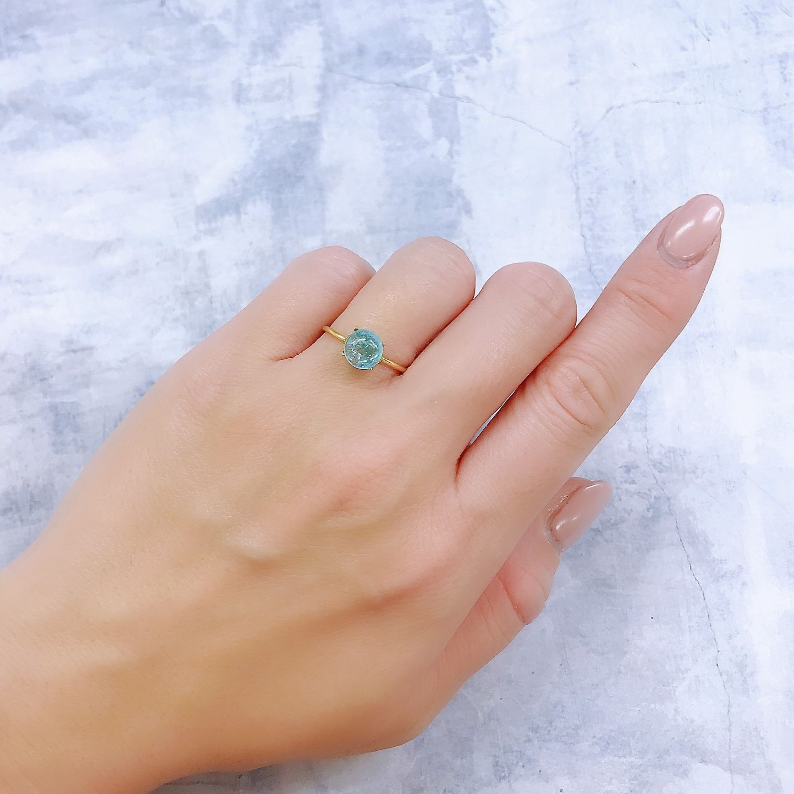 バイカラーパライバトルマリン(宝石名トルマリン/別名パライバ・トルマリン)ブラジル・キントス鉱山産 1.329ct ソ付(宝貴協)[221018763]7.1x7mm前後