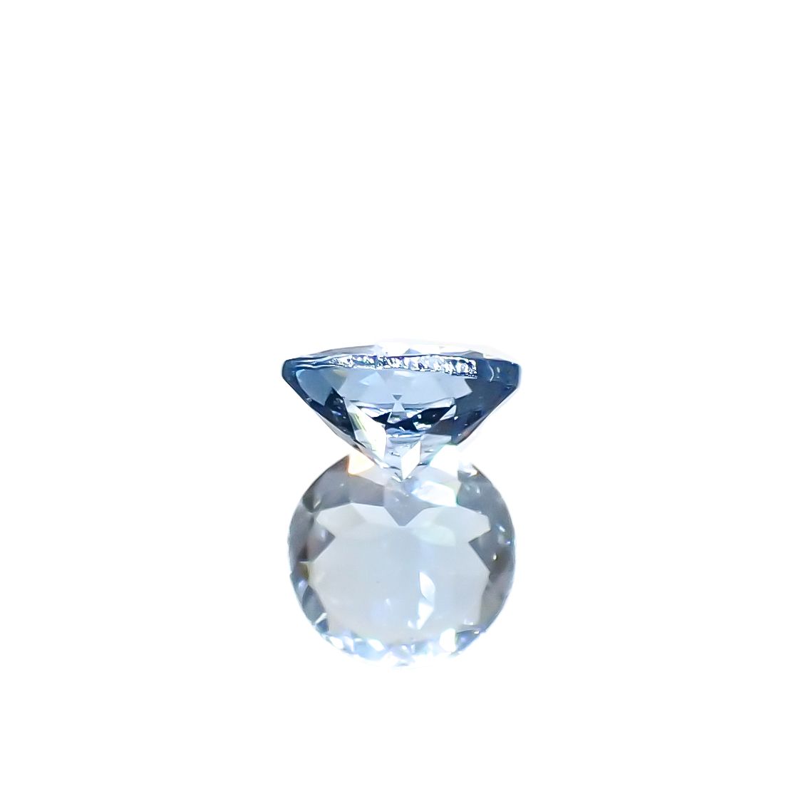 アクアマリン(宝石名アクアマリン)モザンビーク産 0.33ct 識別済[240226009]4.9x4.8mm前後