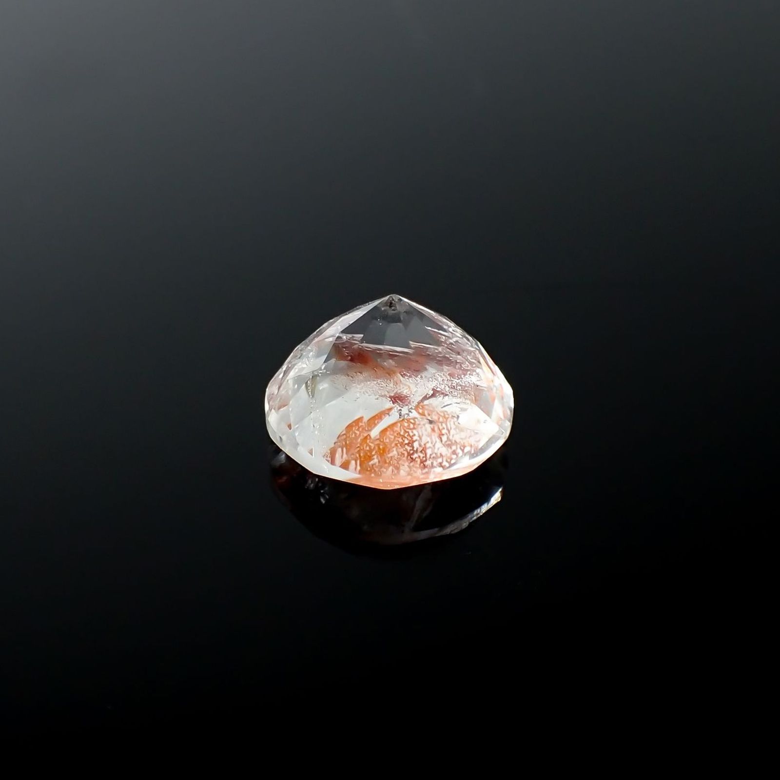 オーロラクォーツ ブラジル産 8.82ct / 13.5x13.4mm前後 [240225906]