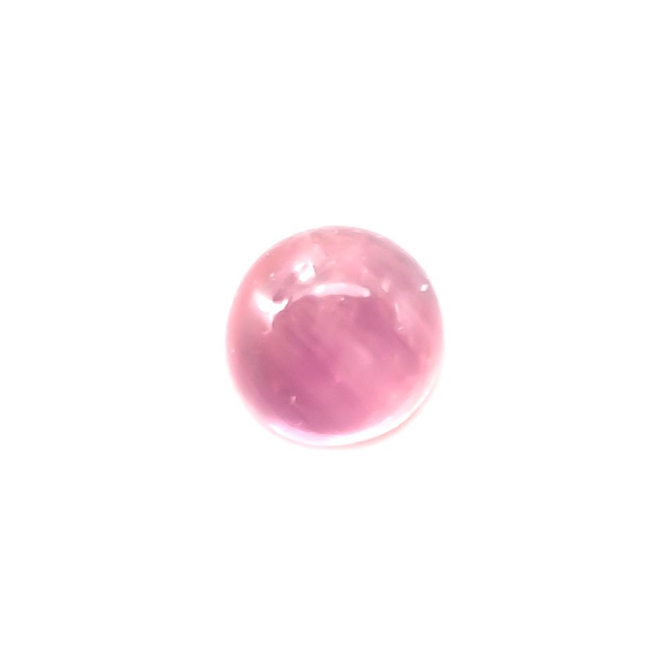 ペツォッタイトキャッツアイ(ラズベリル)(宝石名ペツォッタイト・キャッツアイ)マダガスカル産 0.357ct ソ付(彩珠)[220114352]3.8x3.7mm前後