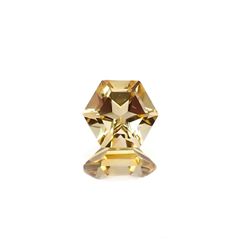 <ランダムセレクト1個販売> ◇ヘキサゴンカット◇シトリンSA(宝石名シトリン) ブラジル産 識別済 0.49ct前後 / 5x5mm前後 [210310166]