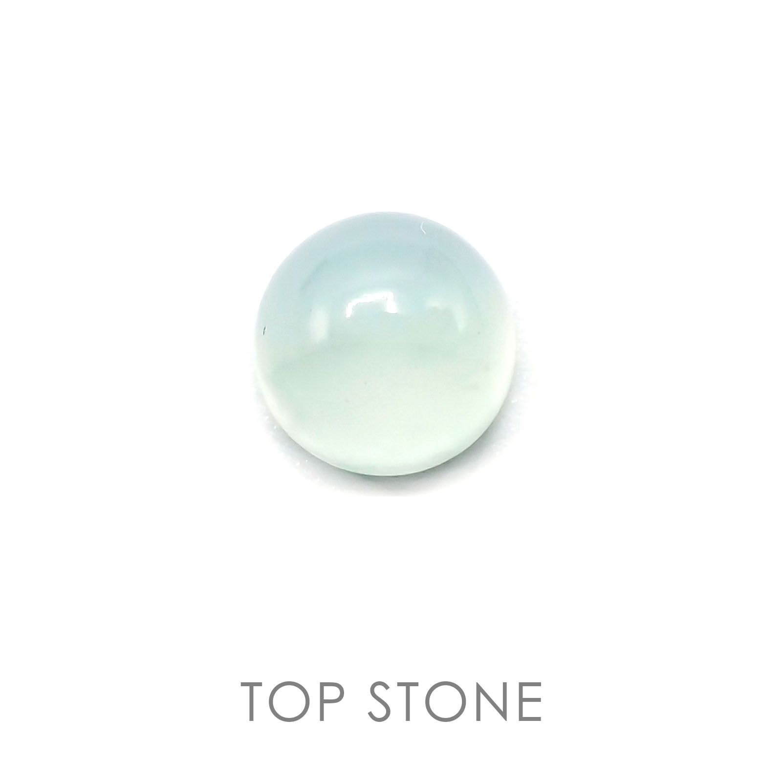 アクアプレーズ(宝石名ブルー グリーン・カルセドニー) 南アフリカ産 2.31ct 識別済[20106922]8.0×7.9mm前後