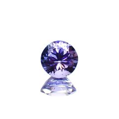 タンザナイト(宝石名タンザナイト)タンザニア産 0.72ct 識別済[230120194]5.5x5.4mm前後