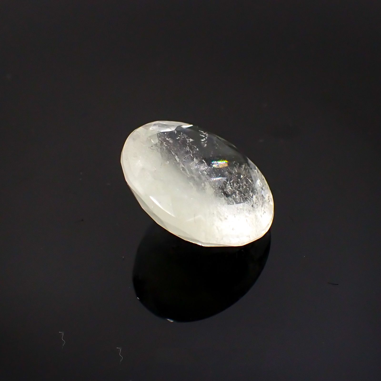 サルファーインクォーツ ブラジル産 12.55ct[231124313]16.8x16.7mm前後